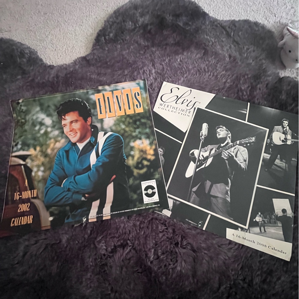 2002 & 2008 Elvis 16 month calenders